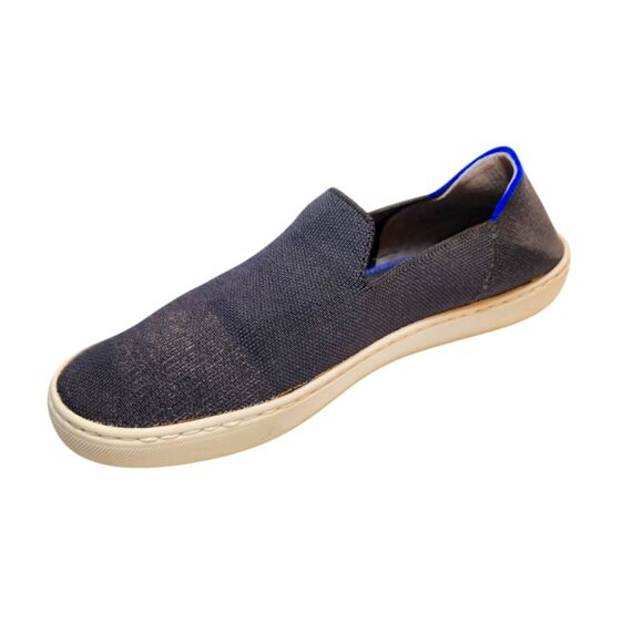 Rothy's The Original‎ Slip On Sneaker Loafers Flats Navy Blue White Shoes 8.5 - Picture 1 of 16